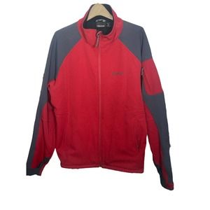 Marmot Jacket Mens Coats Soft Shell Pockets Zip Up Fleece Lined Red XXL